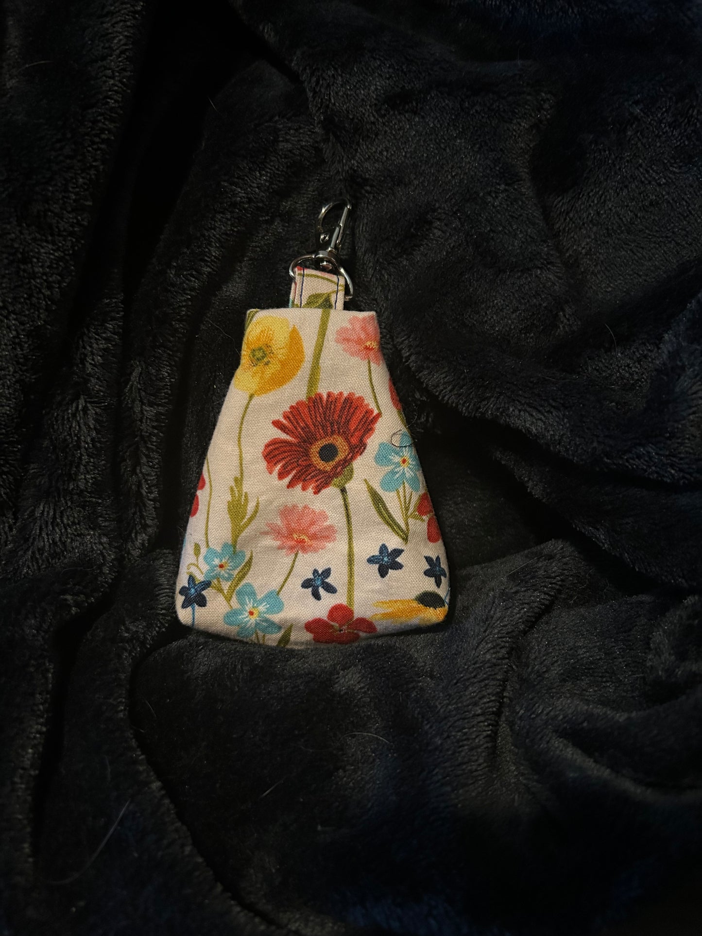 Flowers and strawberries Triangle Zipper Pouch