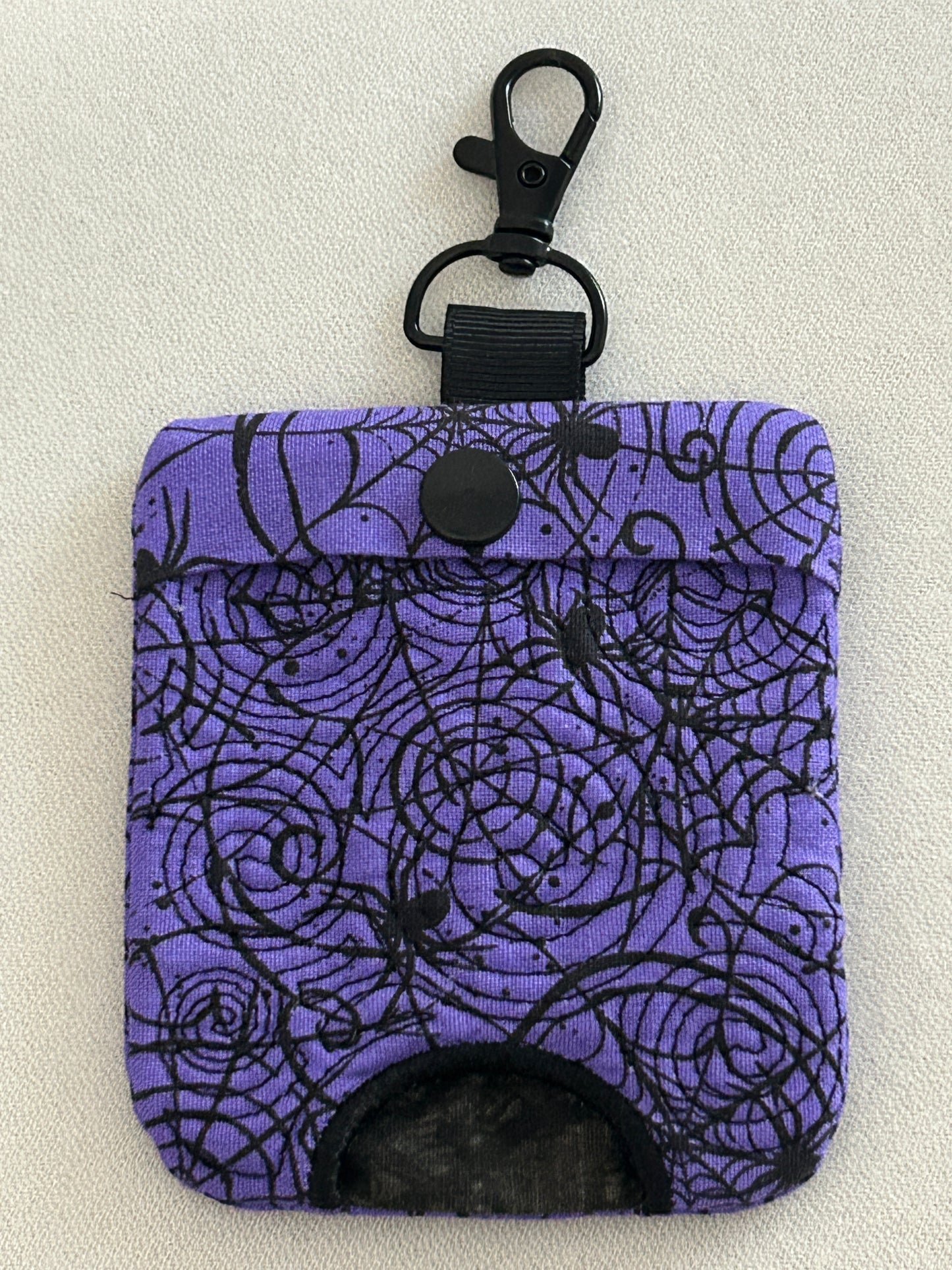 Spooky Spiders Hand Sanitizer Pouch