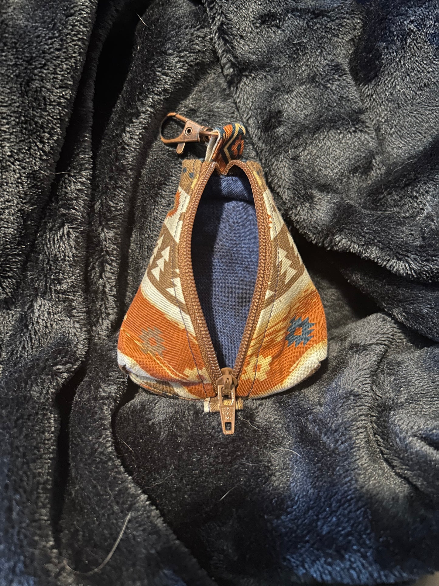 Tribal Pattern Triangle Pouch
