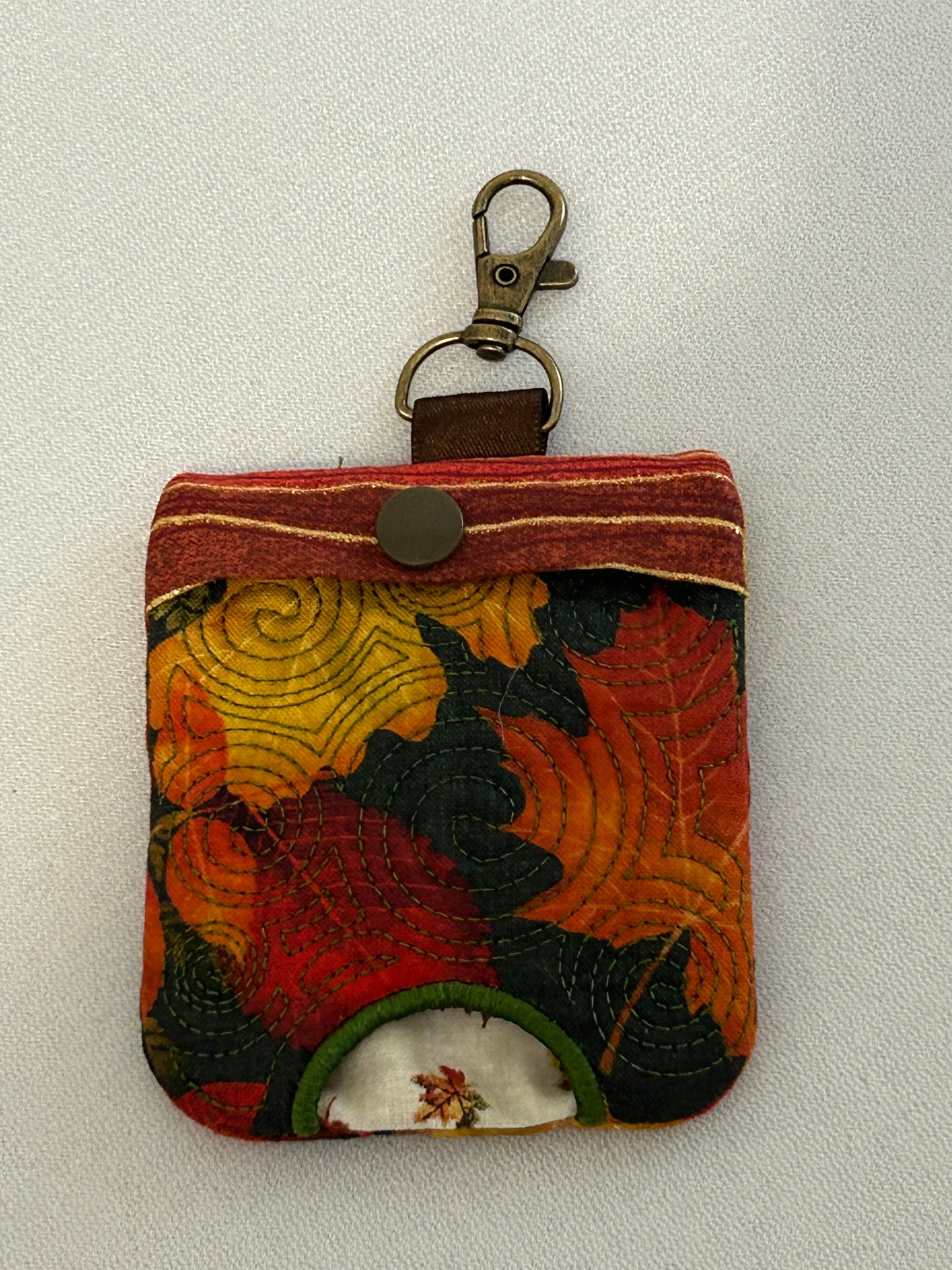 Fall leaves and stripes